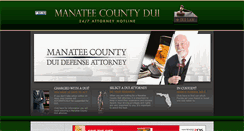 Desktop Screenshot of manateecountyduiattorney.com